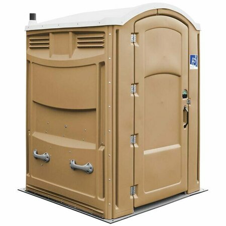 SATELLITE Liberty 2133A Sand Wheelchair Accessible Portable Restroom - Assembled 6212133A